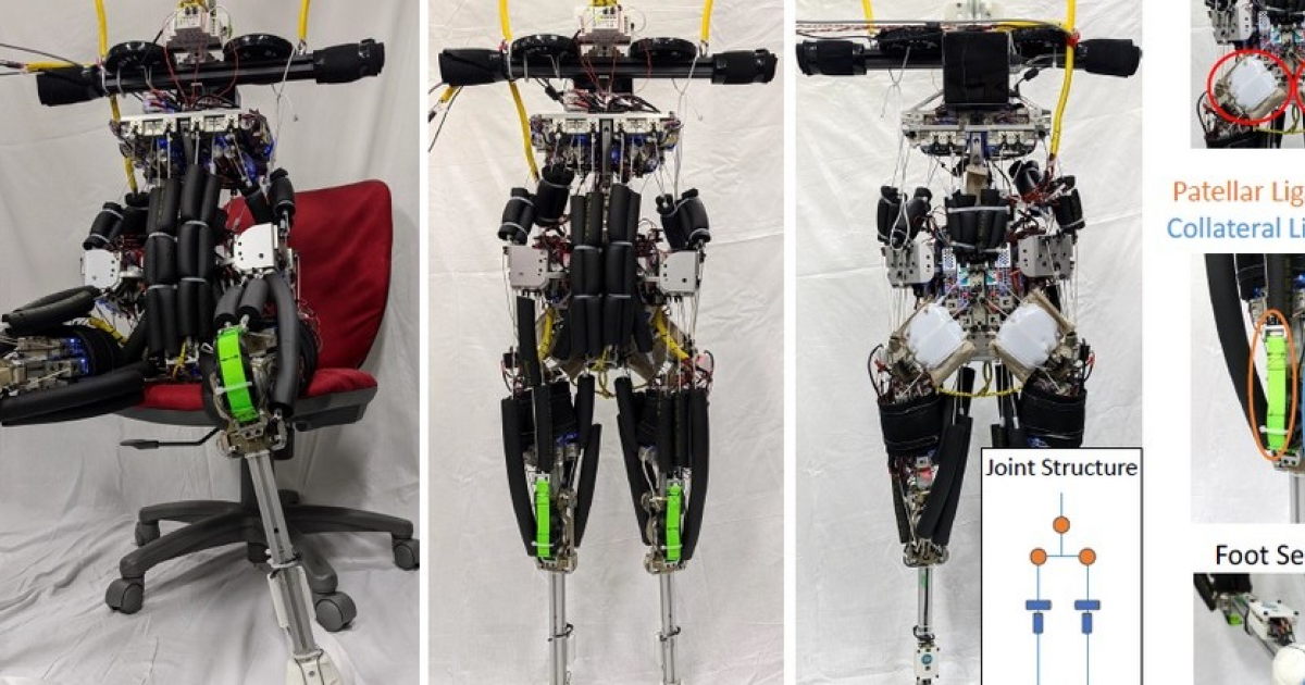 Японцы научили человекоподобного робота кататься на офисном стуле
